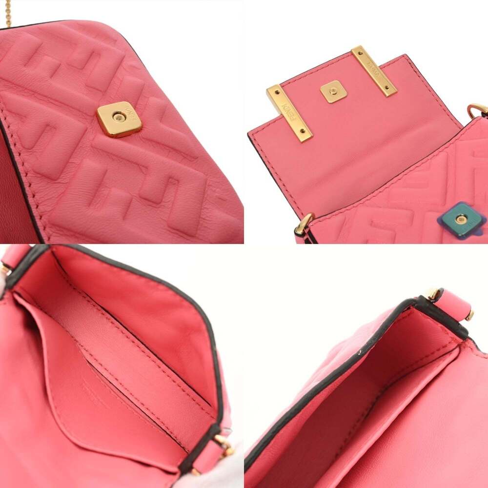 FENDI Pink Leather Shoulder Bag - Picture 10 of 11